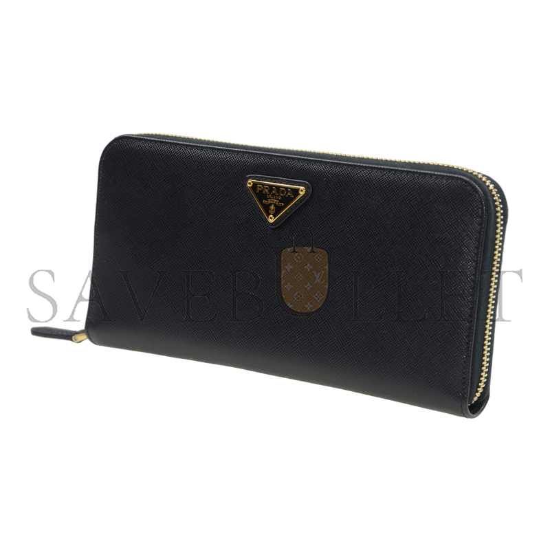 PRADA LEATHER ZIP WALLET 1M0506 (19*11*2cm)